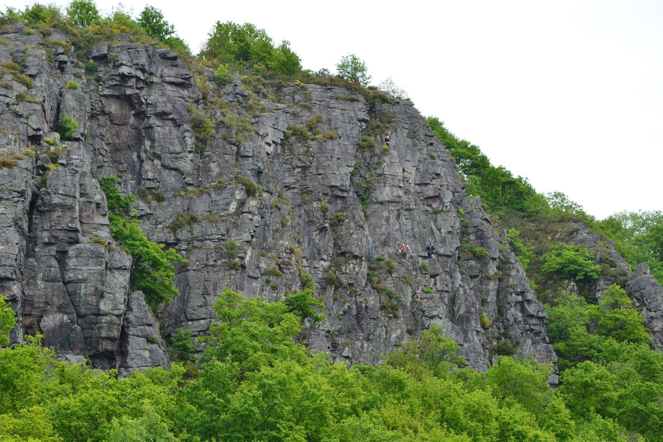 falaise clecy grande voie ecole